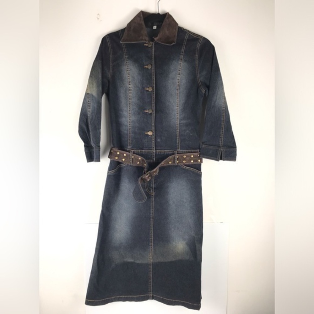 Love Sex Money Denim Stretch Dress Size 44